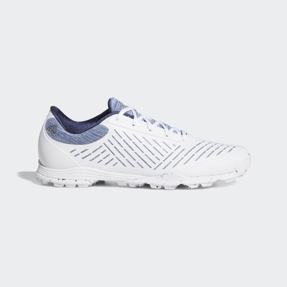 Adidas Women's Adipure Sport 2.0 Golf Shoes White/Silver Metal/Indigo Ireland EF6521